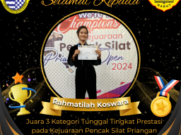 Juara 3 Lomba Pencaksilat Priangan Open 2024